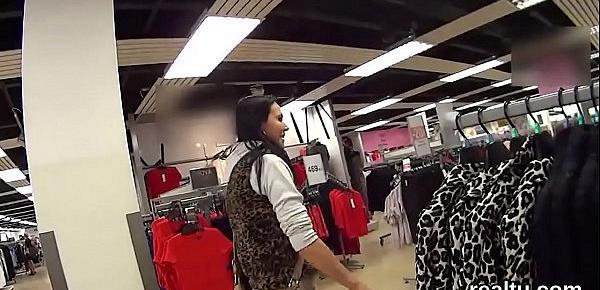  Adorable czech girl gets seduced in the shopping centre and penetrated in pov